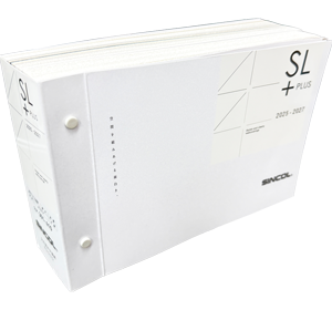 壁紙メーカーであるシンコールの「SL PLUS 2025-2027」のカタログ写真